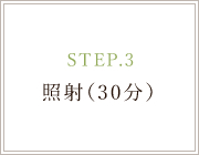 STEP.3 照射（30分）